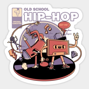 Old School Hip-Hop Sticker